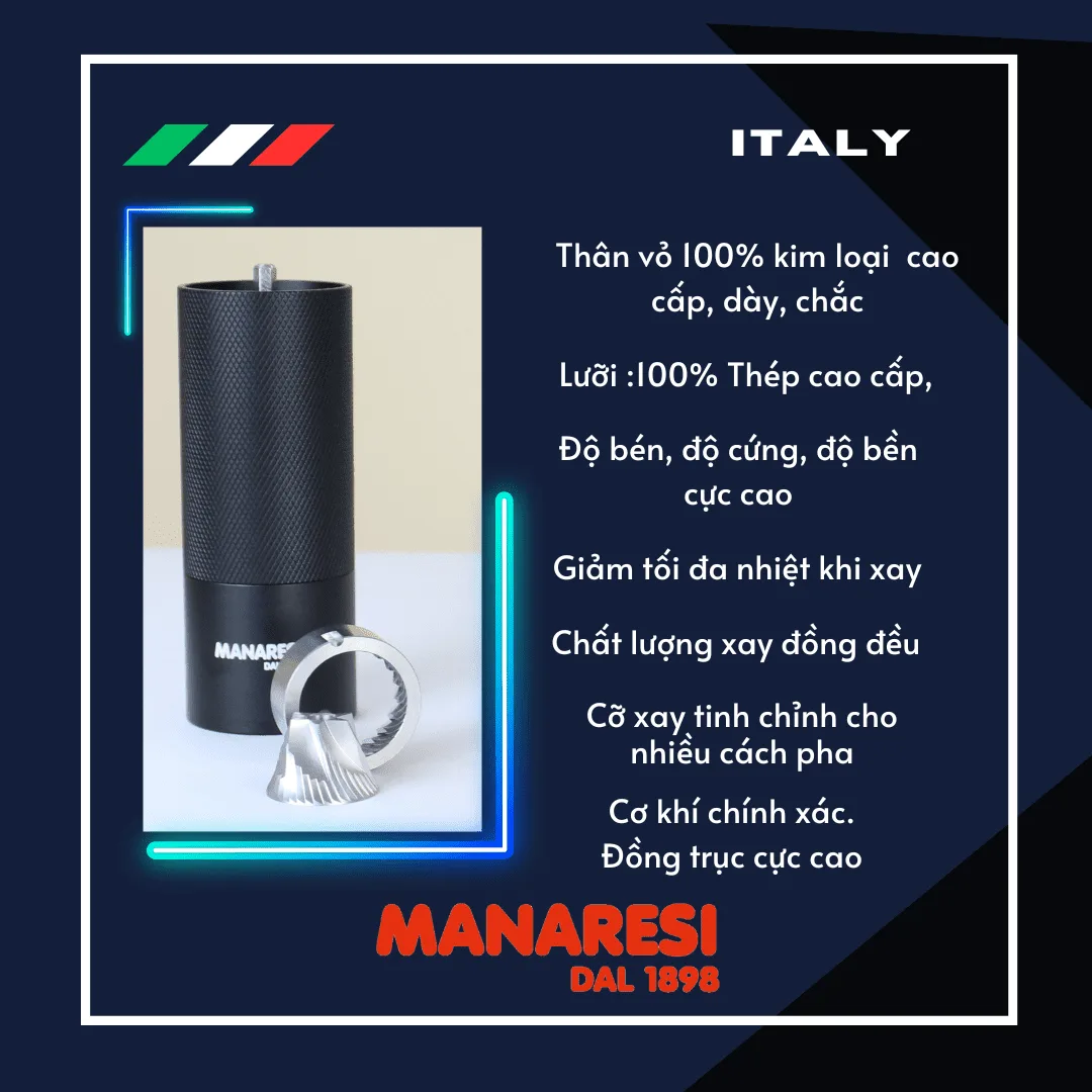 Máy xay Manaresi Italia 1898 - Ảnh 2