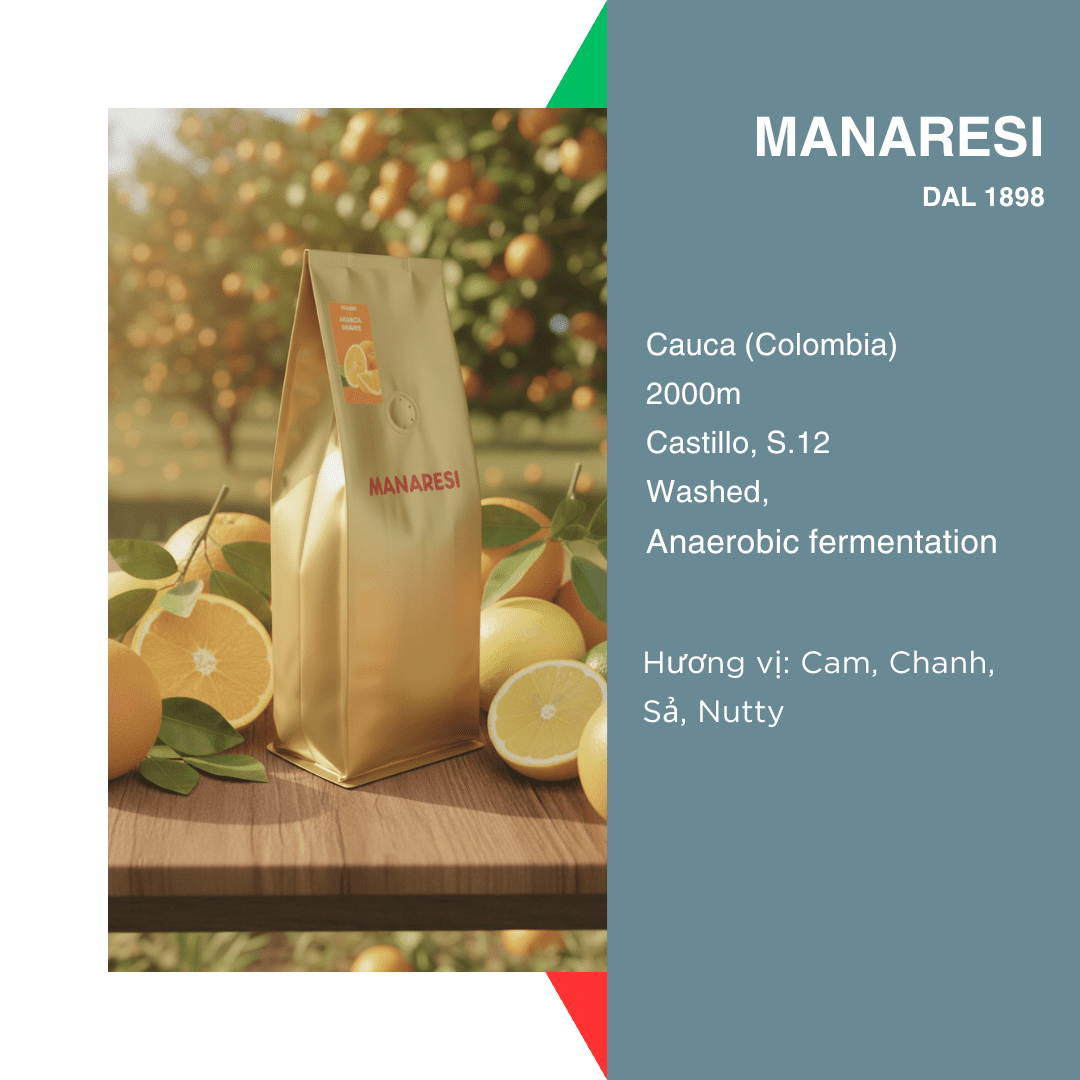 Manaresi Arancia ( note hương cam chanh sả )