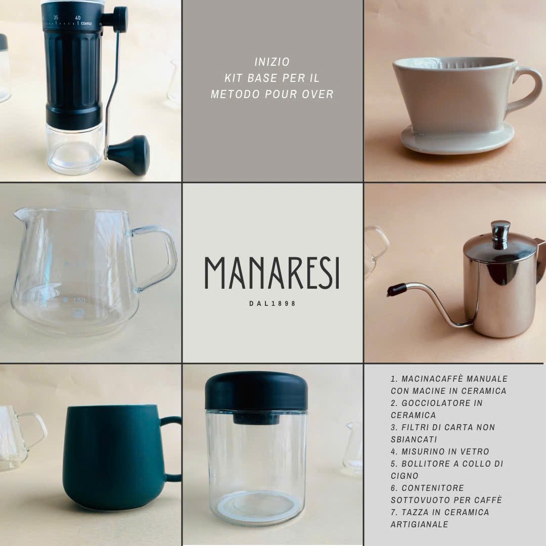 Bộ sản phẩm 7 món khởi đầu Pour-Over Manaresi - Ảnh 3